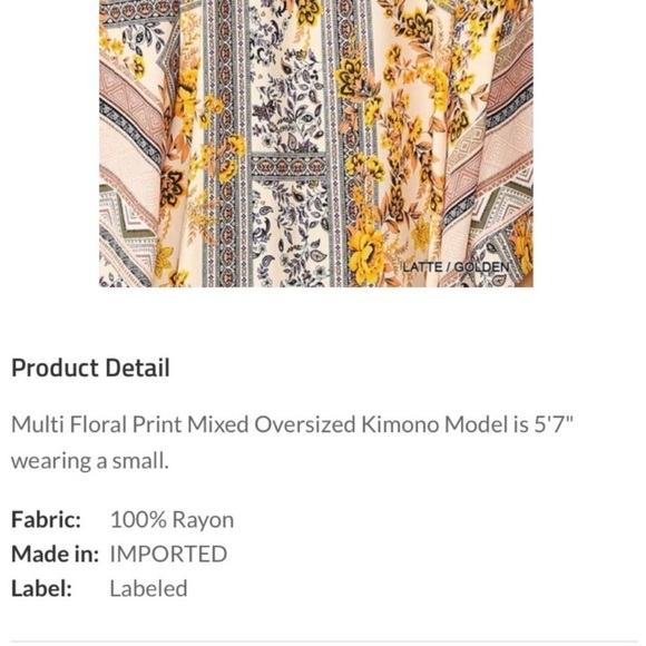 🤩🤩🤩GiGiO Lightweight Kimono-Like Wrap🤩🤩🤩 Beautiful colors!!🤩🤩🤩 - Picture 7 of 8